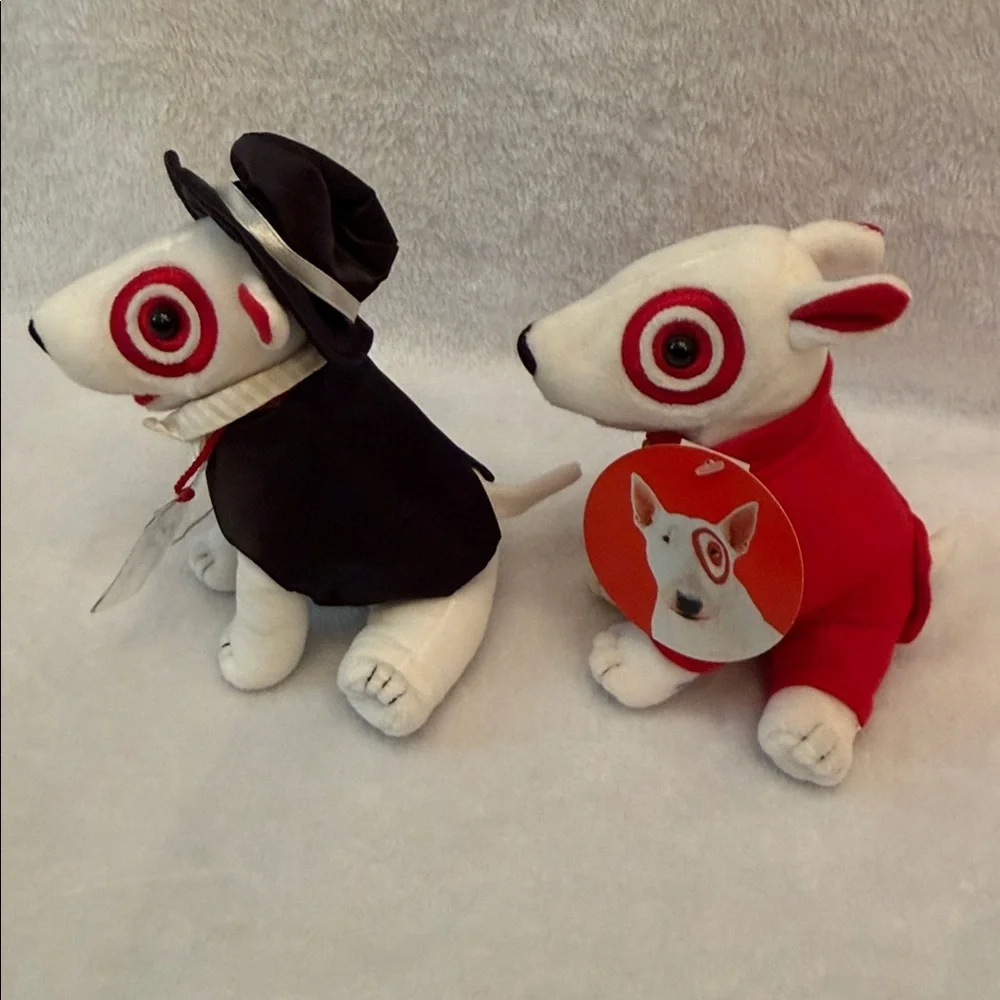 Lot of 2 bullseye target dogs y2k
